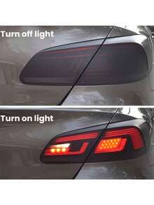 30cmX100cm Matte Smoked Black Light Film Car Tail Light Sticker Fog Light Decorative Film Frosted Black Light Film - A - View 7