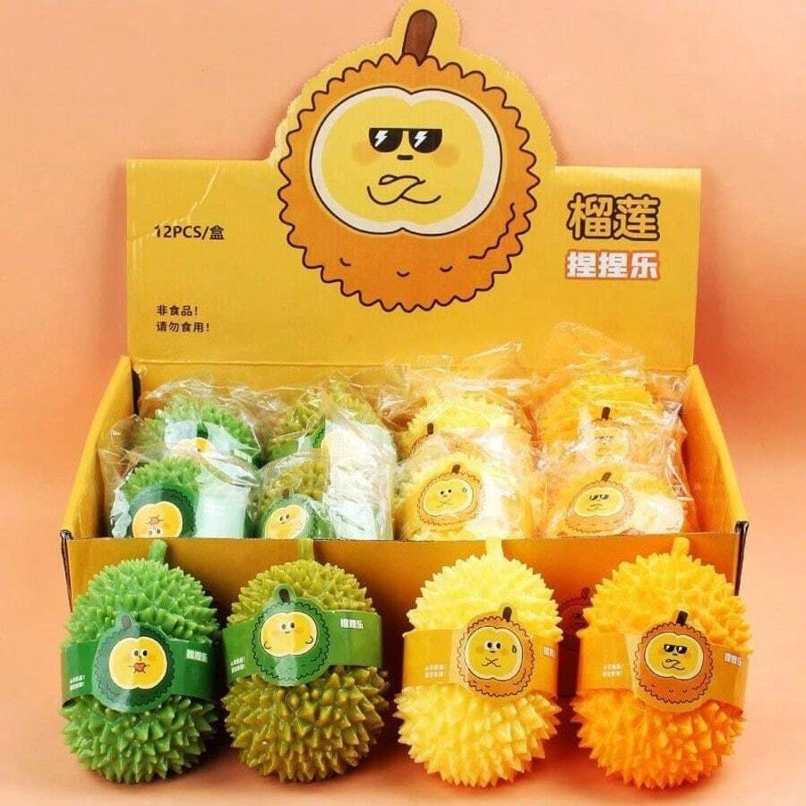 2026 Nuevo Juguete Squishy de Durian 1 pieza, Juguete Educativo de Ciencia para Educación Temprana de Niños, Juguete Anti-Estrés para Niños, Adolescentes y Adultos, 4 Colores a Elegir, Regalo de Cumpleaños Perfecto, Regalo de Vacaciones, Regalo de San Valentín, Regalo de Pascua, Juguete de Regalo - Multicolor - Ver 1