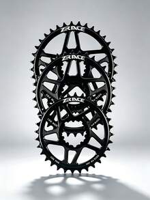 ZRACE 10/11/12速 MTB 鏈輪 7075AL CNC 3mm 偏移量 適用於 3 孔直裝式曲柄組 黑色 - 黑色 - View 1