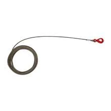 3/8 Inch 50 Ft 6x25 IWRC Steel Wire Rope With Self-Locking Safety Hook, 2469.18 Lbs Rated Load Extra Improved Plow Steel Cable For Construction Logistics Lifting Towing Emergency Rescue Household Use - Modern - View 11