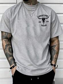 Men Sports Tees & Tanks - Grey - View 2