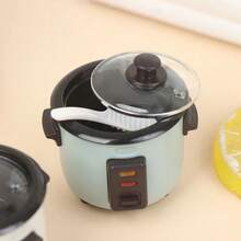 Precision Replica Mini Rice Cooker Miniature Accessory, Delicate Color Separation Craftsmanship Restoring Details, Fine Texture With Weight, Suitable For Mini House Scene Building, Handmade Decor, Collection Display, Luxury Atmosphere Matching Item - A - View 4