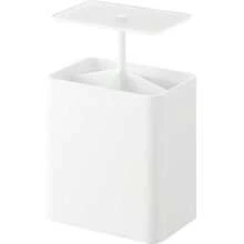 ポップアップ式 綿棒ケース ブラック W9. 6×D6. 6×H10. 8cm タワー tower プッシュ式 綿棒入れ 仕切り付き 10285 - ホワイト + W9.6*D6.6*H10.8cm - チェックする 10