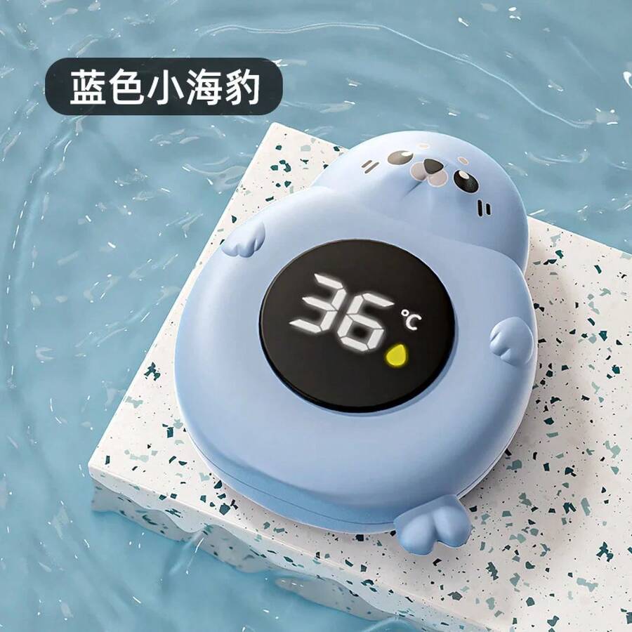 Termómetro de agua para baño de bebés, termómetro impermeable para baño, monitor de temperatura para baño infantil, pantalla LED de modo dual, detección precisa de temperatura, anti-escaldado. - Azul - Ver 1