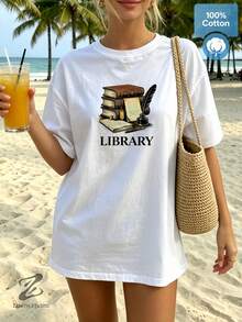 Women T-Shirts - 白色 - 查看 3