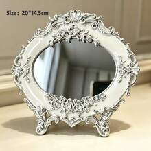European Style Makeup Mirror, Vanity Mirror, Bathroom Mirror Suitable For Bedroom Dressing Table, Also Can Be Given As A Gift - Multicolor - View 3