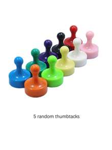 Multi-Color Round Durable Magnetic Push Pins, Reusable Whiteboard Magnetic Pins, Magnetic Push Pins; Extended Horizontal Line Learning Plan Memo Pad, Tear-Off Blank Lined Note Paper, No-Glue Sticky Notes; Suitable For Office, Campus, Teacher, Student, Classroom, Home Refrigerator, Bulletin Board Display, Schedule Planning, Lesson Preparation, Note-Taking, Memo List, Document Fixing Stationery Supplies - Multicolor - View 12