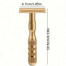 1pc/Classic Double Edge Safety Razor, Men's Shaving Razor And Women's Manual Hair Removal Razor (No Blades) - Safety Razor - View 6