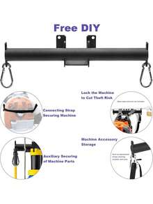 Backpack Blower Wall Hanger,Heavy Duty Wall Mounted Backpack Blower Rack,Backpack Leaf Blower Hanger For Backpack Leaf Blowers,Garden Sprayers,Chainsaws,45757492 - Multicolor - View 5