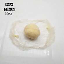 100入 24英吋彈性隱形網狀髮網，適用於盤髮造型、芭蕾表演、廚房服務、萬聖節 - 查看 16