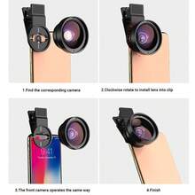 APEXEL Professional Phone Wide-Angle Lens, 2-In-1 Photography Lens Kit Compatible With All Smartphones, 12.5X Macro Lens + 0.45X Wide-Angle Lens, External Camera Lens Accessory For Mobile Phones - A - View 11