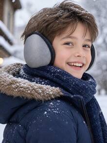 1PC 3-14Y Winter Warm Ear Muffs, Plush Cold-Proof Ear Warmers, Unisex Ear Covers For Boys And Girls, Suitable For Cold Winter - 1PCS - View 6