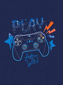 3pcs Boys Game Controller & Slogan Print Crew Neck Sweatshirts, Autumn/Winter Fashion Comfortable New Tops - Multicolor - View 4