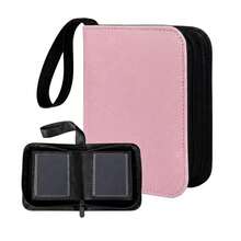 Binder 40 Pockets One Pocket Mini Trading Card Album,Diamond Leather Small Card Binder For 3x4 Rigid Top Loaders,Portable TCG Photocard Holder-Red,Card Holder - Multicolor - View 3