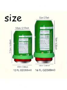Silicone Hidden Can Protector, Looks Like Soda Can, Suitable For Beverages/Soda Cans, Outdoor Picnic, Camping, Concert, Travel Essential, Party, Summer Essential - Multicolor - View 4