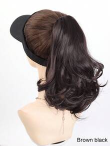 Synthetic Wavy Ponytail Extension Hairpiece Short Curly Claw Clip Ponytail For Women Heat Resistant Pony Tail Clip Fake Hair - Multicolor - View 13
