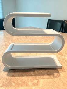 1pc Curved S-Shaped Multi-Layer Remote Control Storage Rack, Home Living Room Bedside Desktop Remote Key Phone Organizer Storage Shelf, Remote Control Storage Box, Decorative Ornament, Suitable For Living Room, Bedroom, Desk To Store Remote Controls And Daily Necessities. Dorm Storage, Home Decor, Ideal Housewarming Gift Choice - Multicolor - View 5