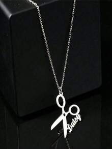 1pc Fashion Personalized Gentle Exquisite Customized Name Necklace, Fashion Personalized Jewelry, Fashion Accessory, Best Gift For Friends And Family, Suitable For Daily, Party, Christmas And Other Occasions, Elegant Hip-Hop Style, Suitable For Thanksgiving, Christmas, Easter, Valentine's Day And Other Holidays. Gold, Fashion, Colorful, Vintage, Minimalist, Suitable For Anniversary - Multicolor - View 5