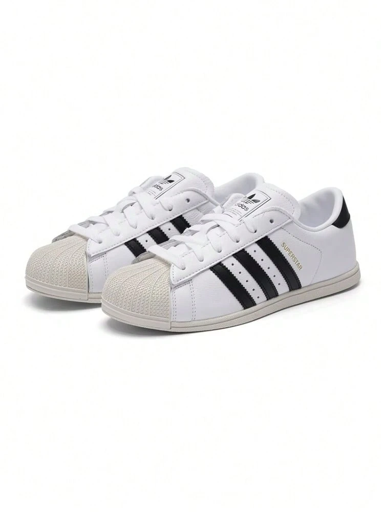Adidas阿迪達斯三葉草女鞋2026全新復古經典貝殼頭薄底板鞋KK0427 - 白色 - 查看 1