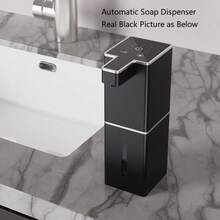感應式泡沫皂液器 自動液體皂液器 自動洗手液皂液器 廚房皂液器 創新設計附可視視窗 可選液體與泡沫款 壁掛或檯面放置 通用 Type-C USB 充電 4 段可調出液量 380ml 容量 含壁貼 適用於辦公室、飯店、居家、學校等場景 - 全新噴油工藝 - 查看 4