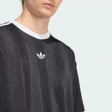 Adidas Clover New Men's Sports Casual Crew Neck Short Sleeve T-Shirt, Versatile And Breathable - Black and White - View 4