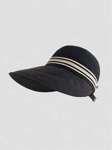 New Women's Wide Brim Foldable Sun Hat, Suitable For Summer Outdoor Activities, Beach, Travel And Golf - Multicolor - View 12