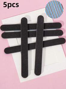 10/5/1pc Nail File Set 100/180 Grit Sandpaper Nail File Professional Nail File And Polishing Block Set Professional Gel Nail File Black Nail Polishing File Set - Multicolor - View 8