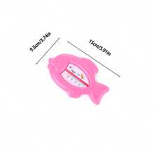 1pc Minimalist Fish-Shaped Cartoon Water Thermometer Indoor Temperature Gauge ABS Material Bathroom Decor - Multicolor - View 5