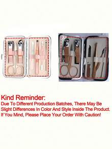Conjunto de Cortador de Unhas para Viagem, Estampa Fofa de Letra de Fada, Conjunto de Manicure com Cortador de Unhas, Ferramentas de Manicure Portáteis, Ferramentas de Manicure em Aço Inoxidável, Conjunto de Cortador de Unhas Ultra-Afiado Anti-Respingos, Caixa de Cortador de Unhas de Design Clássico, Adequado para Viagem, Passeios, Volta às Aulas e Uso Doméstico, Item Essencial de Manicure, Presente de Aniversário Único, Presente de Festa, Presente de Viagem, Presente para Professor - Multicolorido - Visão 10