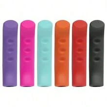 8pcs Mountain Bike Brake Lever Protective Covers, Fixed Gear Bicycle Silicone Brake Handle Covers, Anti-Slip Handlebar Grips - Multicolor - View 5