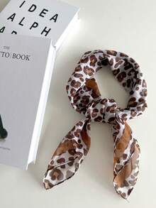 1pc Versatile Fashion Retro Leopard Print Street Sweet Cool Classic Daily Casual Accessory Headscarf Rap Style Anime Cosplay Photo Prop Spring Summer New Women's Scarf - Multicolor - View 9