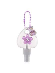 Cute Heart Refillable Spray Bottle,Sakura Decor & Bear Pendant,Perfume Decanting Bottles,Travel Toner Cosmetic Liquid Dispenser,Travel Accessories - Multicolor - View 13
