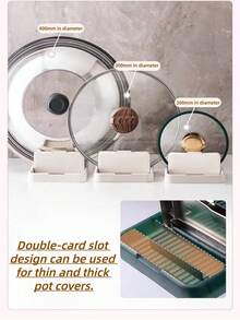 Kitchen Dishes Pot Holder Green White Portable Foldable Space-Saving Shelf Spoon Shovel Drain Plate Chopsticks Spatula Holder Kitchen Storage Storage Storage Clean Kitchen Necessary. - Green - View 5