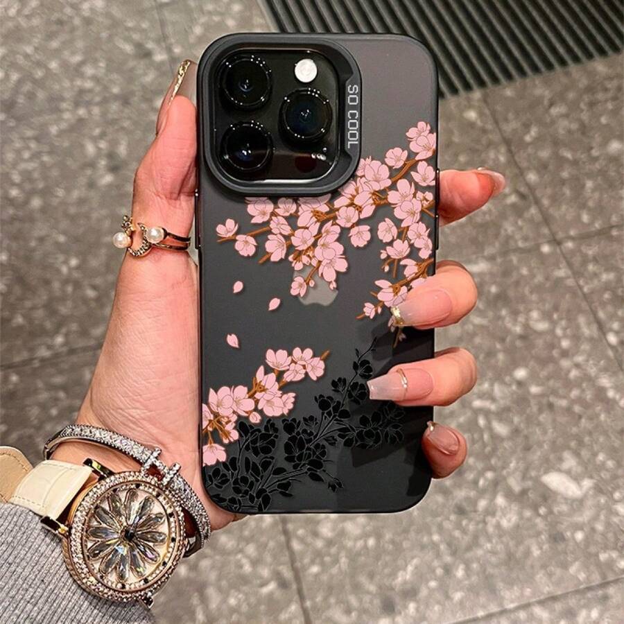 K1PX7F4T BlinkCover para funda de teléfono Gezeiten de TPU - Carcasa de TPU plateada negra - Ver 1