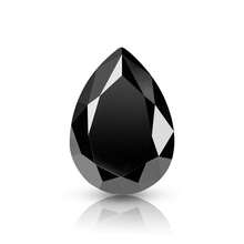 1pc 100% Pure Moissanite, Black D Color, Pear Cut, VVS1 Clarity, With GRA Certificate, DIY - Black - View 12