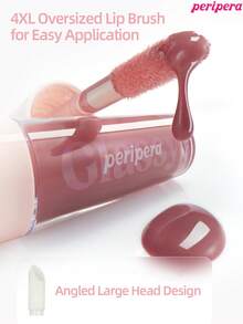Peripera K-Beauty Ink Glasting 唇釉，純素，含植物萃取油，水感裸色唇釉，鏡面水光唇釉，玻璃唇釉，豐唇效果，自然保濕，輕盈滋潤，提亮光澤，持久，舒適，不黏膩 - # 21 NUDE GRAPE - 查看 6