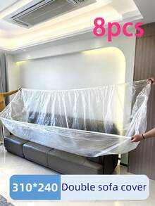 4件特大號彈性防塵罩,多種尺寸,家具與電器防塵罩附彈性帶-高品質透明塑料保護罩,可調節,大尺寸透明耐用防塵罩配件,防塵家具罩,多用途罩,貼身適配,防水布料,適用於沙發、冷氣機、電視、冰箱等,適合居家與戶外使用,全年可用,適用於臥室與儲藏室,頂級耐用材質,高品質 - 彩色 - 查看 13