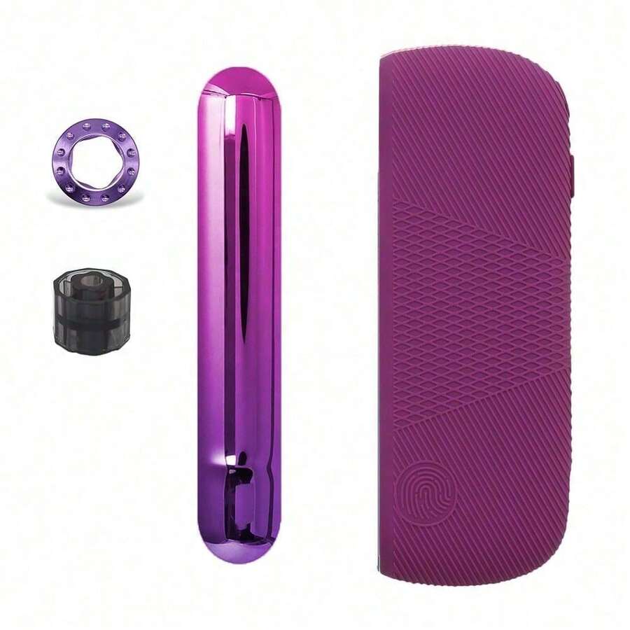3 In 1 Set Ring + Side Cover + Silicone Case For IQUOS IRUMA Skin Replaceable Accessories - View 1