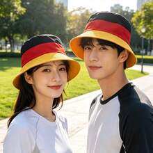 1件/3件/5件 德國與英國國旗印花漁夫帽，透氣中性遮陽帽，足球賽愛國球迷帽 - 漁夫帽 - 查看 12