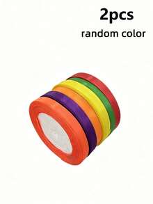 Satin Ribbon Gift Wrapping Silk Ribbon, Multi-Color Options Suitable For Gift Wrapping, Wedding Decoration, Floral Arrangement And Handmade Crafts - Gift Wrapping Essentials | Elegant Satin Ribbon | - View 8