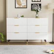 Modern Sideboard White With Drawers - Storage Cabinet - White - View 2