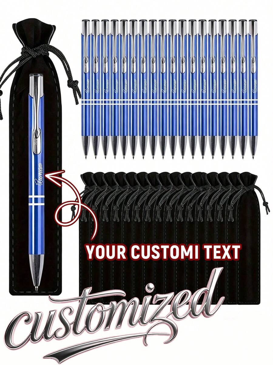 Stylo à bille de luxe personnalisé en alliage d'aluminium avec étui à crayon noir, peut imprimer le nom et le site web de l'entreprise, cadeau parfait pour les hommes pour l'anniversaire, l'anniversaire, la remise des diplômes, l'organisateur de voyage, le cadeau de la fête des pères, cadeau personnalisé, cadeau attentionné