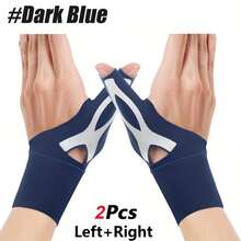 2pcs Thumb Wrist Support Compression Sleeves, Elastic Wrist Guards, Suitable For Gaming, Office, Unisex - Fits Most Hands - Multicolor - View 15