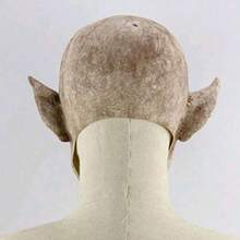 1pc Grey Pointy Ear Alien Monster Latex Mask, Suitable For Halloween Horror Party/Escape Room Costume, Hot-Selling Item - Multicolor - View 7