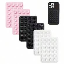 6pcs/5pcs/4pcs/3pcs Silicone Grip Phone Suction Cup Holder Set, Compatible With All Phones: Adhesive Phone Grip For Selfie And Video, Suitable For Shower And Wall Mount, Gift For Friends, Halloween Gift - Multicolor - View 74