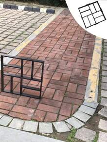 1pc Reusable Plastic Garden Path Maker Mold, DIY Concrete Paving Template For Cement Bricks, Patio Floors And Stepping Stones, Multi-Shape Walkway Mold For Backyard, Balcony, Lawn, Garden And Outdoor Landscaping Projects - Paving Mold - View 9