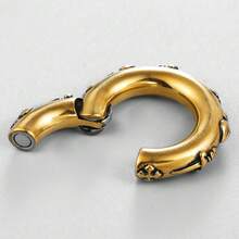 1件 6mm 哥德式三位一體耳擴張器 316L不鏽鋼耳擴 身體穿刺飾品 暗黑風格 中性款 - 1674 - 查看 5