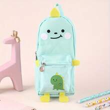 Large Capacity Cute Cartoon Animal Pencil Case - School Supplies, Durable Oxford Cloth, Suitable For Back-To-School Season, Students And Everyday Office Supplies, , - A - View 8