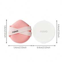 NOVO 2/3個超級柔軟水滴形化妝海綿附收納盒，乾/濕雙用粉色粉撲，柔軟無瑕，適用於液體、遮瑕膏、乳霜與底妝化妝工具 - 彩色 - 查看 5