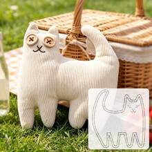 1pc Buttonhole Kitten Quilting Template, DIY Sewing And Embroidery Template Durable Quilting Tool, PET Template For Precise Cutting, Ideal For Beginner Sewing Patterns, Sewing Template For Positioning And Tracing, Cutting Tool For Craft Enthusiasts. - Classic - View 5